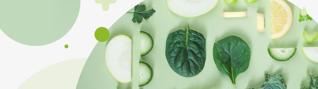 slices of green fruit and vegetable