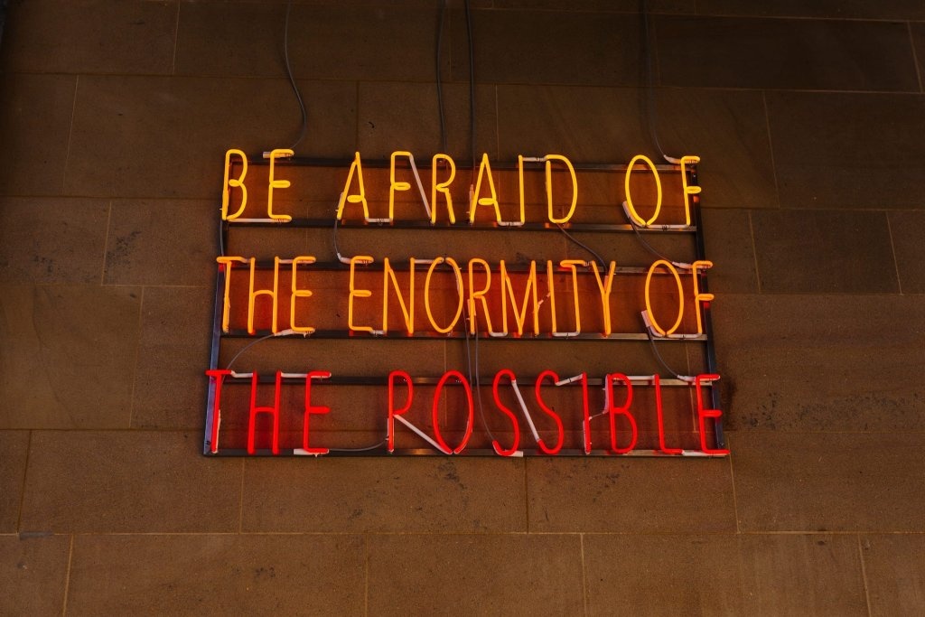 Neon sign about possibilities